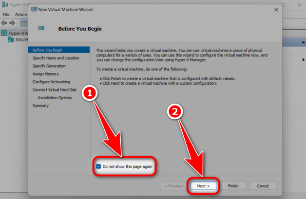 How to install a virtual machine on Windows 11 using Hyper-V Manager Picture 6