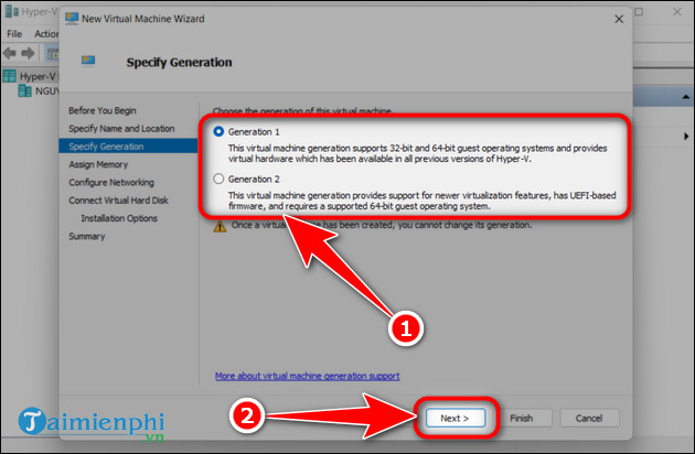 How to install a virtual machine on Windows 11 using Hyper-V Manager Picture 8