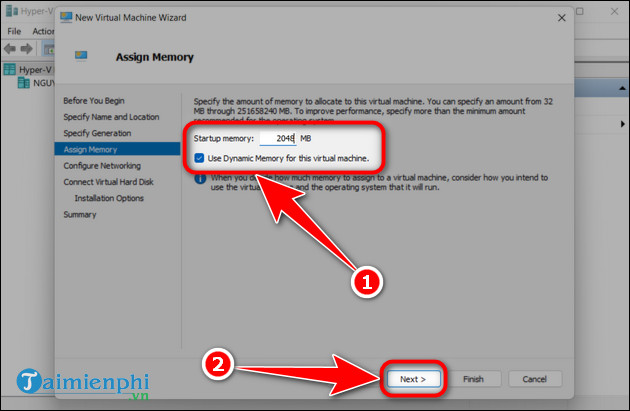 How to install a virtual machine on Windows 11 using Hyper-V Manager Picture 9