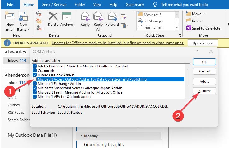 How to install and remove add-ins in Outlook Picture 4
