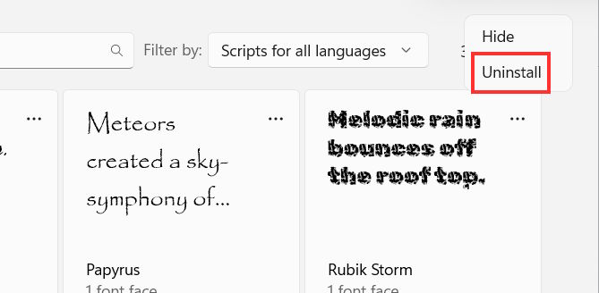 How to install and uninstall fonts on Windows 11 Picture 3
