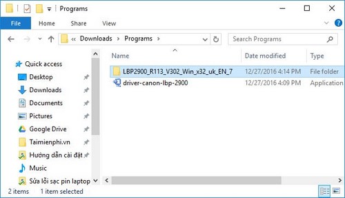 Picture 4 of How to install Canon 2900 drivers on Windows 11/10/7 computers