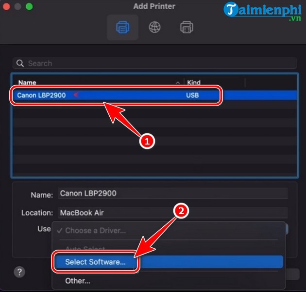 How to install Canon 2900 printer for Macbook Picture 26