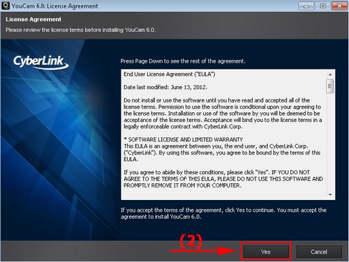 Picture 2 of How to install CyberLink Youcam on Windows