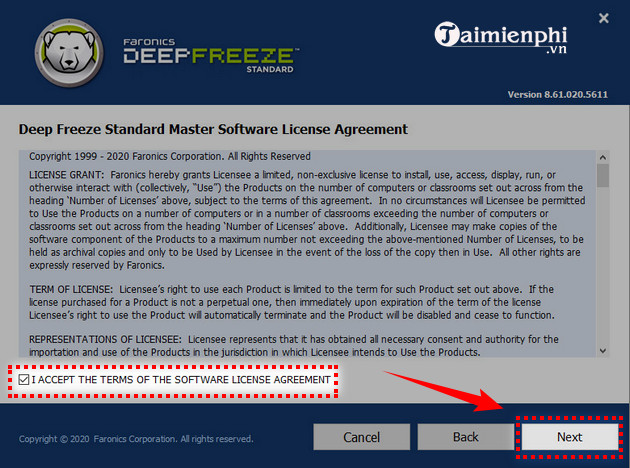 How to install Deep Freeze, software to freeze computer hard drives Picture 4