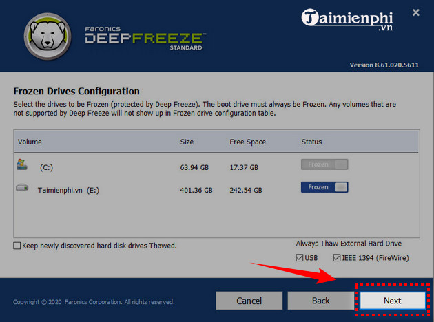 How to install Deep Freeze, software to freeze computer hard drives Picture 6