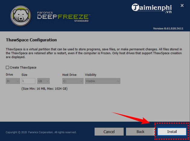 How to install Deep Freeze, software to freeze computer hard drives Picture 7