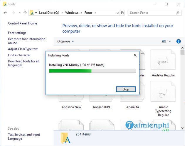 How to install fonts for Win 10, download full font set Picture 3