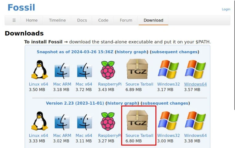 How to install Fossil version control system in Linux Picture 1