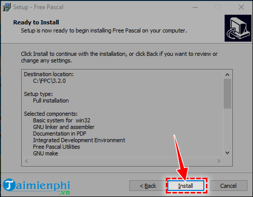 Picture 9 of How to install Free Pascal, software that helps you learn Pascal programming.