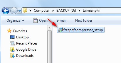 How to install Free PDF Compressor, software to reduce PDF size on your computer Picture 1
