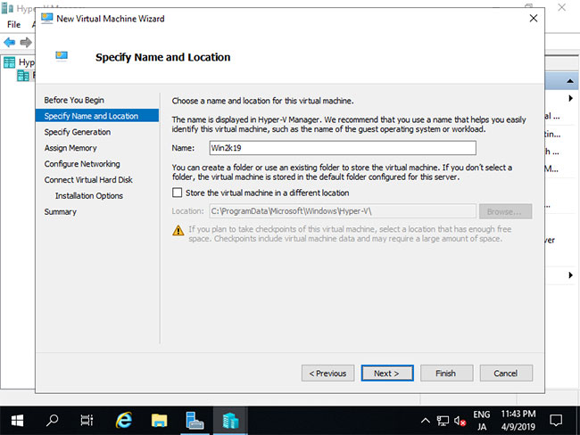 Picture 17 of How to install Hyper-V on Windows Server 2019