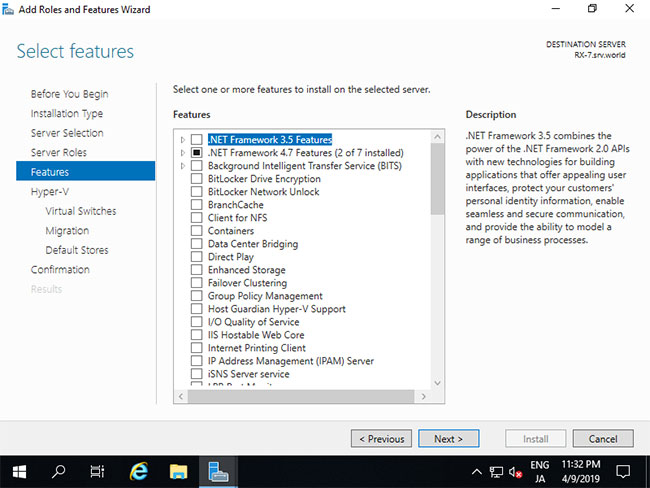 Picture 7 of How to install Hyper-V on Windows Server 2019