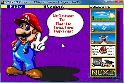 Picture 10 of How to install Mario, a software for practicing 10-finger typing on a computer or laptop.