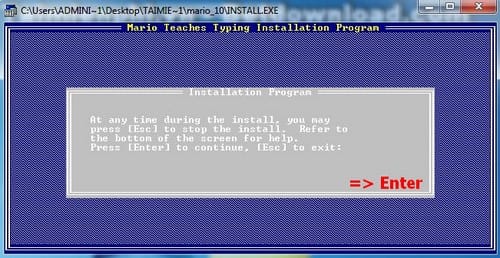 Picture 2 of How to install Mario, a software for practicing 10-finger typing on a computer or laptop.