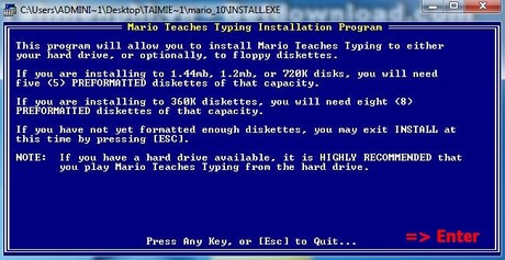 Picture 3 of How to install Mario, a software for practicing 10-finger typing on a computer or laptop.