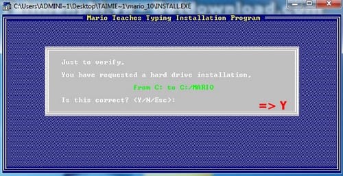 Picture 6 of How to install Mario, a software for practicing 10-finger typing on a computer or laptop.