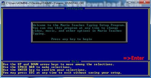 Picture 8 of How to install Mario, a software for practicing 10-finger typing on a computer or laptop.