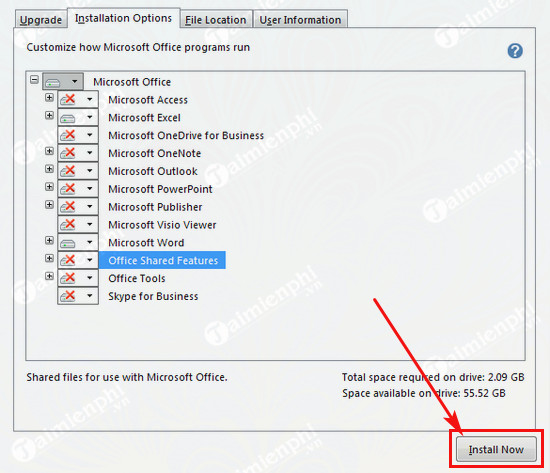 How to install only Word and Excel in the Office 2016 suite Picture 6
