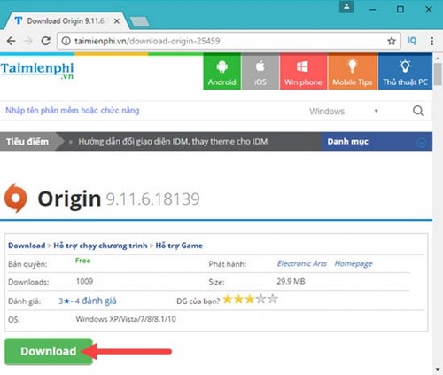 How to install Origin on your computer to download games quickly Picture 1