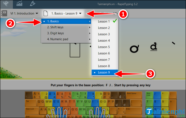 Picture 13 of How to install Rapid Typing Tutor and practice 10-finger typing.