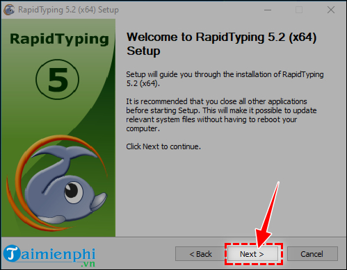 Picture 3 of How to install Rapid Typing Tutor and practice 10-finger typing.