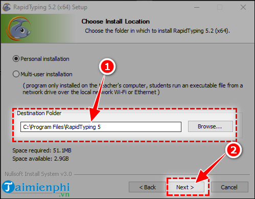 Picture 5 of How to install Rapid Typing Tutor and practice 10-finger typing.
