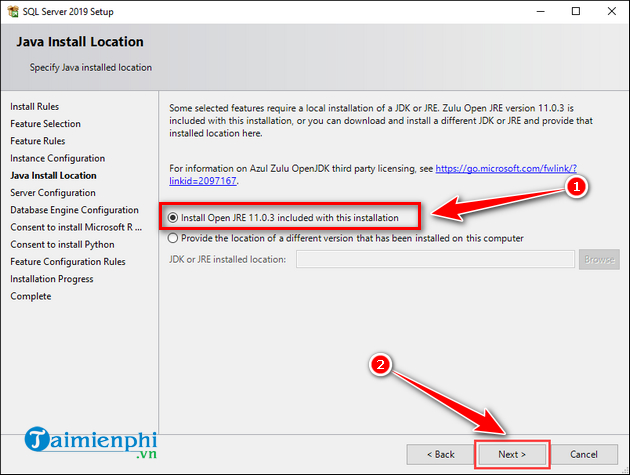 Picture 11 of How to install SQL Server 2019 on Windows