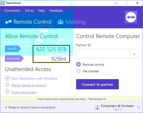 Picture 17 of How to install TeamViewer on a computer or phone that supports remote computer connection.