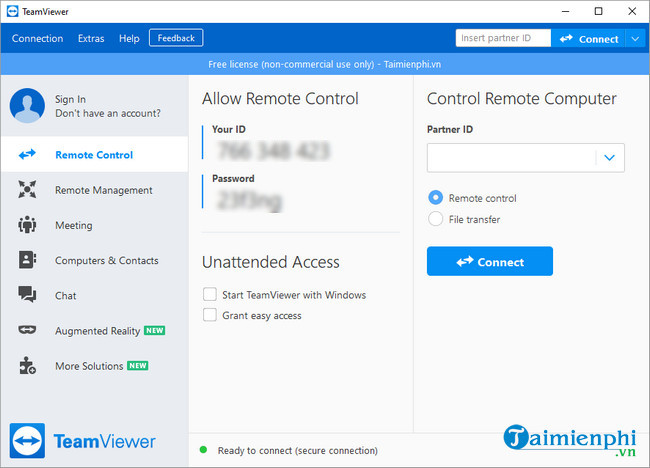 Picture 6 of How to install TeamViewer on a computer or phone that supports remote computer connection.