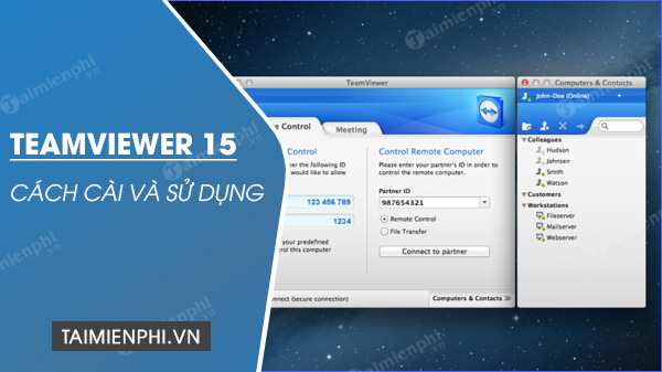 Picture 1 of How to install the latest version of TeamViewer 15 to remotely control a computer.