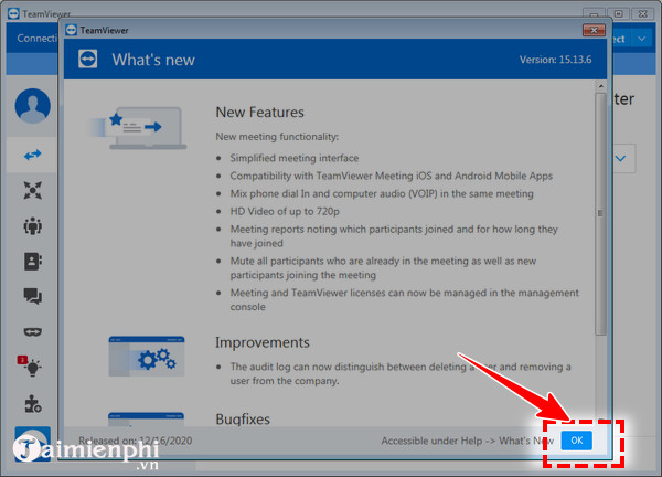 Picture 5 of How to install the latest version of TeamViewer 15 to remotely control a computer.