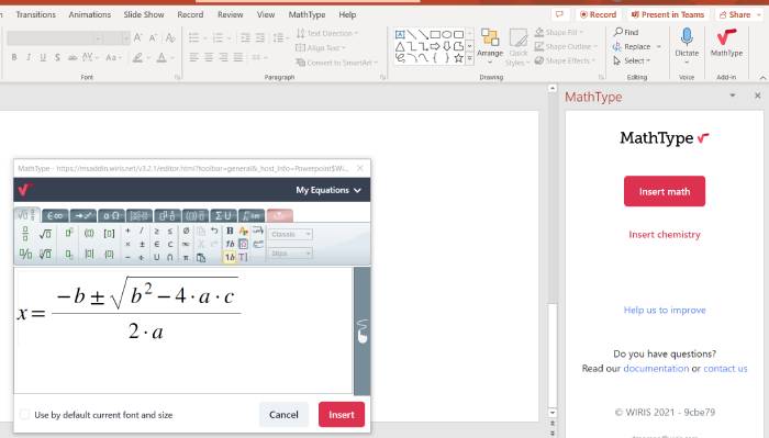 How to install the MathType add-in for Microsoft 365 Picture 8