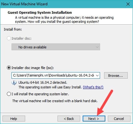 Picture 6 of How to install Ubuntu in VMWare, installing Ubuntu on a VMware virtual machine.