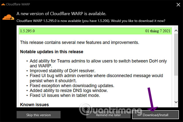 images 3 of How to install WARP 1.1.1.1 on your computer to speed up web browsing.