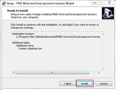 How to install Word and Excel Password Recovery Wizard to recover Word, Excel password Picture 6