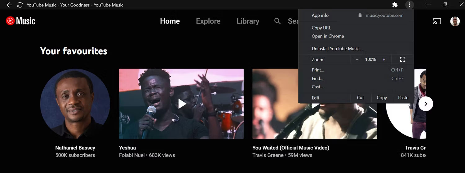 How to install YouTube Music on PC from your browser Picture 4