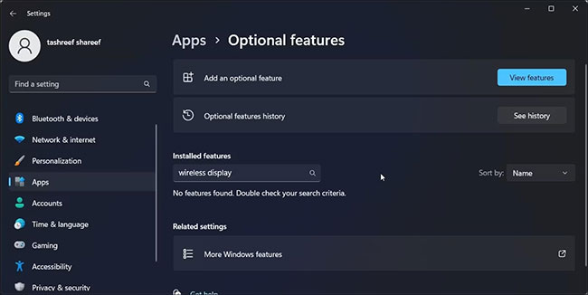 How to Install/Uninstall Wireless Display on Windows 11 Picture 2