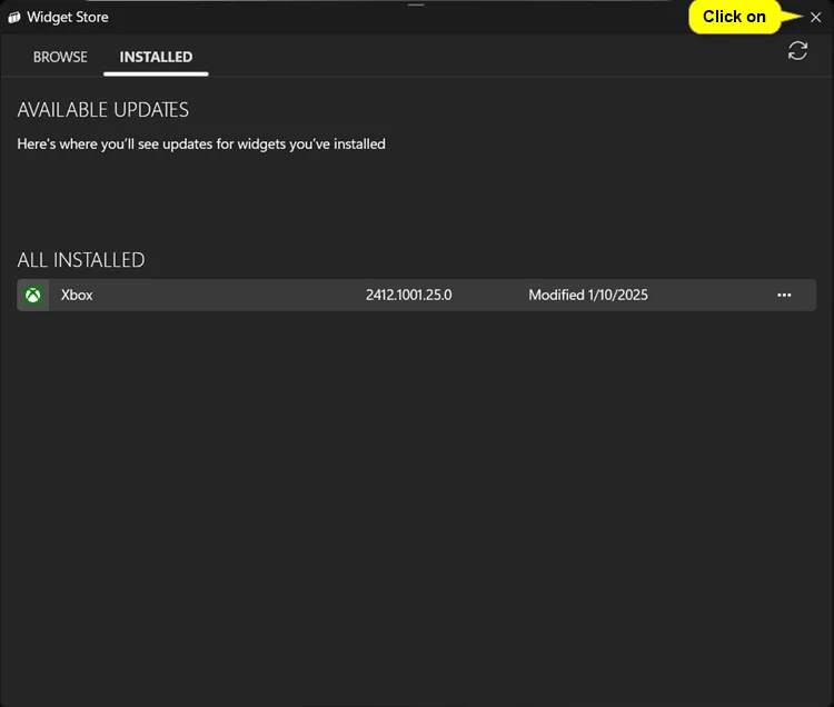 How to install/uninstall Microsoft Edge Game Assist widget on Windows 11 Picture 7