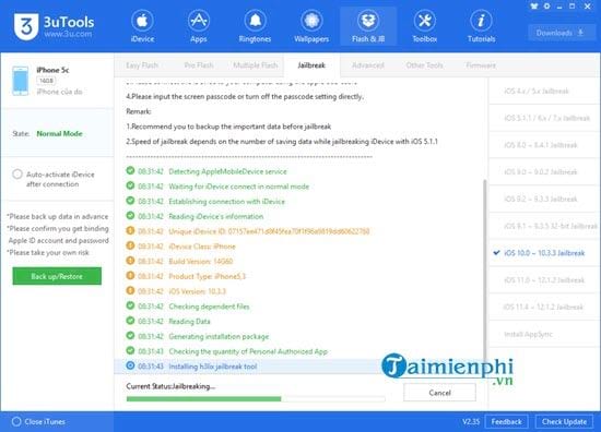 Picture 6 of How to jailbreak iPhone using 3uTools