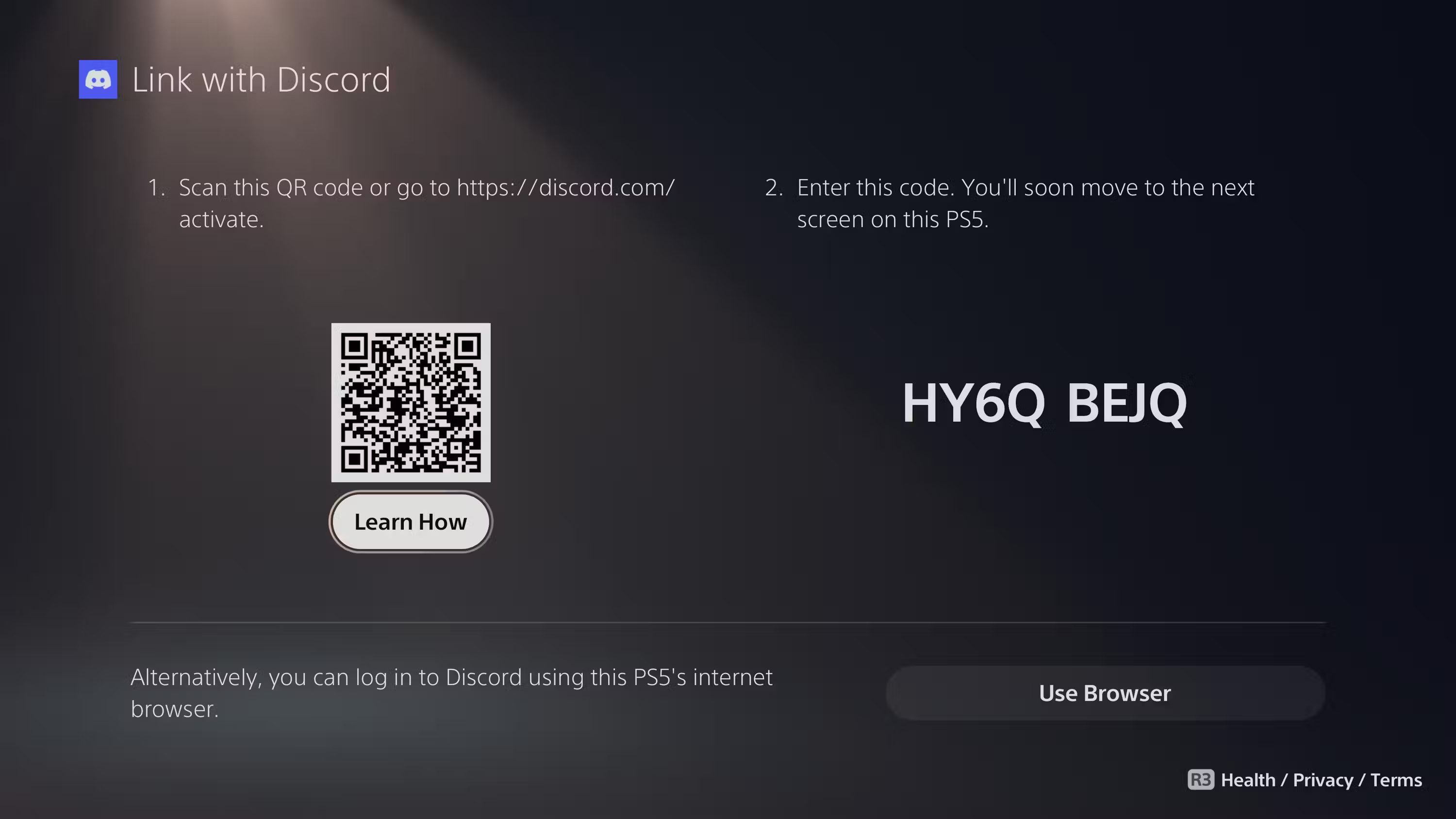 How to join Discord voice chat on PS5 Picture 2