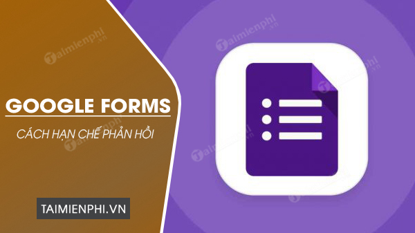 Picture 1 of How to limit responses in Google Forms