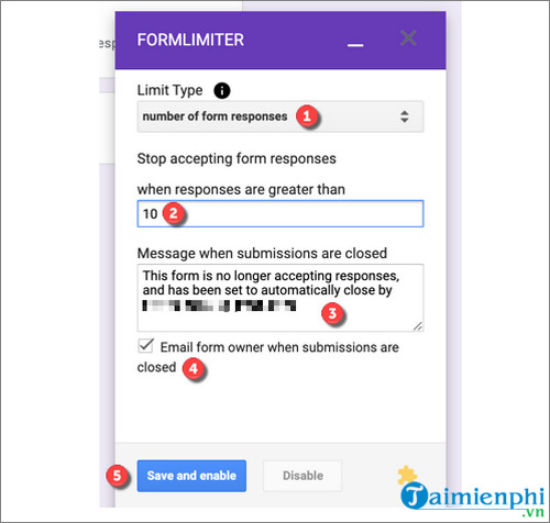 Picture 14 of How to limit responses in Google Forms