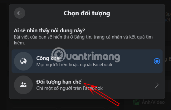How to limit the audience of Fanpage posts Picture 3