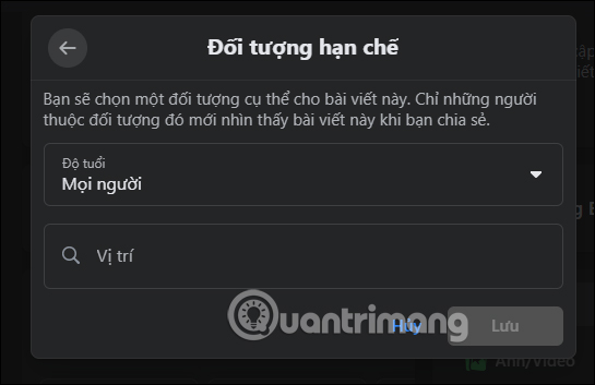 How to limit the audience of Fanpage posts Picture 4