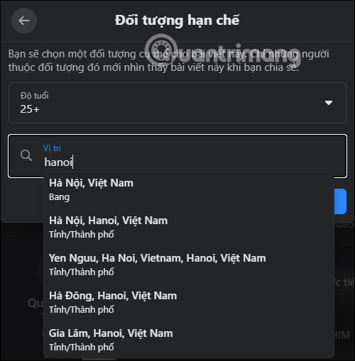 How to limit the audience of Fanpage posts Picture 5