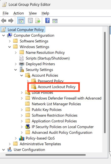 How to limit the number of failed login attempts on Windows Picture 1