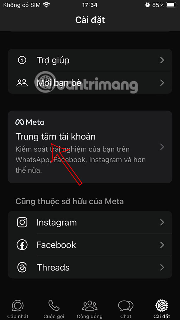 How to Link WhatsApp to Meta Account Center Picture 2