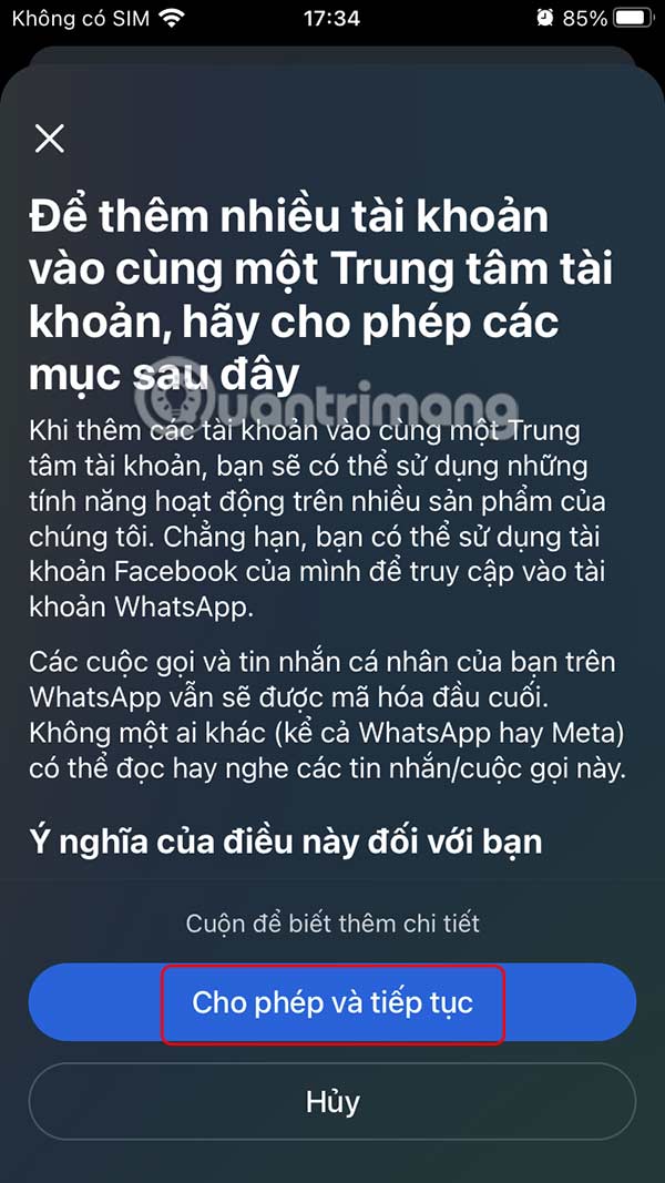 How to Link WhatsApp to Meta Account Center Picture 5
