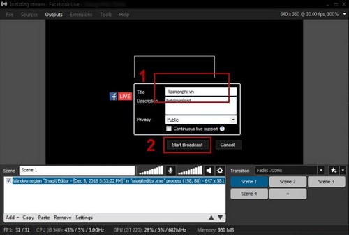 Picture 22 of How to live stream and broadcast videos on Facebook using XSplit